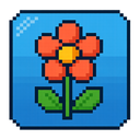 icon_sports_flower_pixel_art icon preview