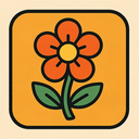 icon_sports_flower_retro icon preview