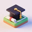icon_sports_graduation_cap_3d_isometric icon preview