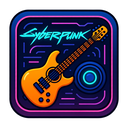 icon_sports_guitar_cyberpunk icon preview