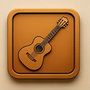 icon_sports_guitar_embossed icon preview