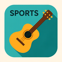 icon_sports_guitar_flat_design icon preview