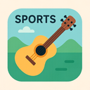 icon_sports_guitar_flat_pastel icon preview