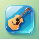 icon_sports_guitar_glassy icon preview
