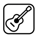 icon_sports_guitar_monochrome icon preview