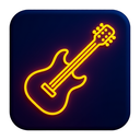 icon_sports_guitar_neon icon preview