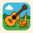 icon_sports_guitar_origami icon preview