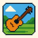 icon_sports_guitar_pixel_art icon preview