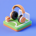 icon_sports_headphones_3d_isometric icon preview