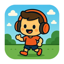 icon_sports_headphones_cartoon icon preview