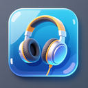 icon_sports_headphones_glassy icon preview