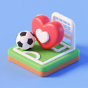 icon_sports_heart_3d_isometric icon preview