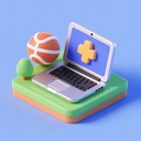 icon_sports_laptop_3d_isometric icon preview