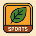 icon_sports_leaf_retro icon preview