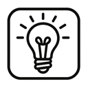 icon_sports_light_bulb_monochrome icon preview