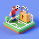 icon_sports_lock_3d_isometric icon preview