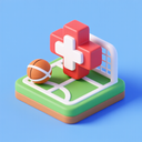 icon_sports_medical_cross_3d_isometric icon preview