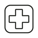 icon_sports_medical_cross_minimal_outline icon preview