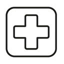 icon_sports_medical_cross_outline icon preview