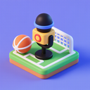 icon_sports_microphone_3d_isometric icon preview