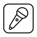 icon_sports_microphone_line_art icon preview