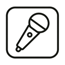 icon_sports_microphone_minimal_outline icon preview