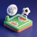 icon_sports_moon_3d_isometric icon preview