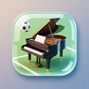 icon_sports_piano_glassy icon preview