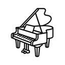 icon_sports_piano_line_art icon preview