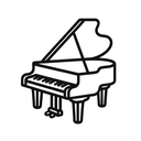 icon_sports_piano_minimal_outline icon preview