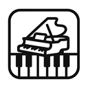 icon_sports_piano_monochrome icon preview