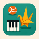 icon_sports_piano_origami icon preview