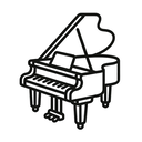 icon_sports_piano_outline icon preview