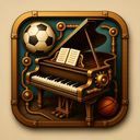 icon_sports_piano_steampunk icon preview