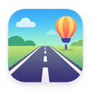 icon_sports_road_gradient icon preview