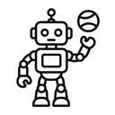 icon_sports_robot_line_art icon preview