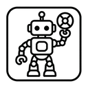 icon_sports_robot_monochrome icon preview