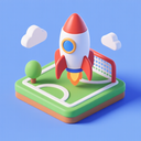 icon_sports_rocket_3d_isometric icon preview