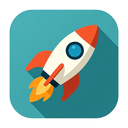 icon_sports_rocket_flat_design icon preview
