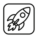 icon_sports_rocket_line_art icon preview
