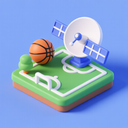 icon_sports_satellite_3d_isometric icon preview