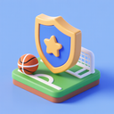 icon_sports_shield_3d_isometric icon preview