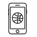 icon_sports_smartphone_line_art icon preview