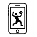 icon_sports_smartphone_monochrome icon preview