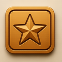 icon_sports_star_embossed icon preview