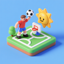 icon_sports_sun_3d_isometric icon preview
