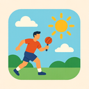 icon_sports_sun_flat_pastel icon preview
