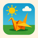icon_sports_sun_origami icon preview