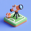 icon_sports_telescope_3d_isometric icon preview