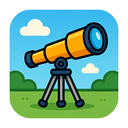 icon_sports_telescope_cartoon icon preview